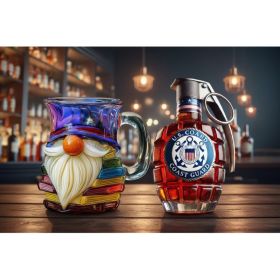 Painted Book Mug 3D Painted Book Coffee Cup (Option: Type  F Set2-1PCS)