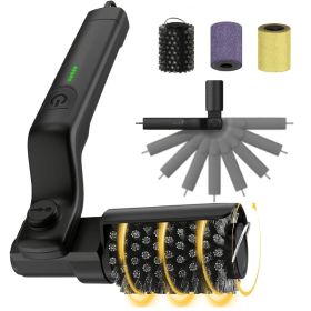 Professional Electric Rotary Grill Brush-3-Speed High-Torque Power Scrubber,304 Stainless Steel Bristle-Free Head,90 Mins Ultra-Long Runtime For (Option: EGB30490P)